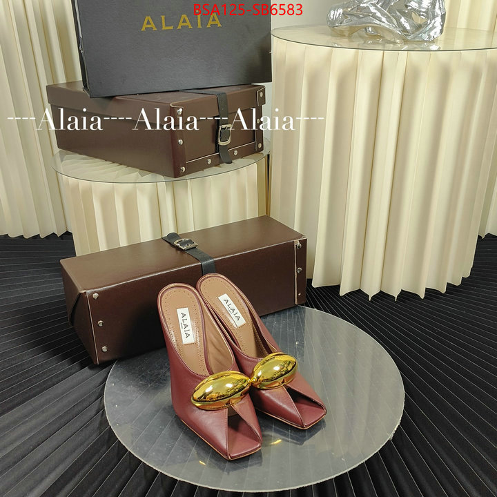 Women Shoes-ALAIA luxury 7 star replica ID: SB6583 $: 125USD