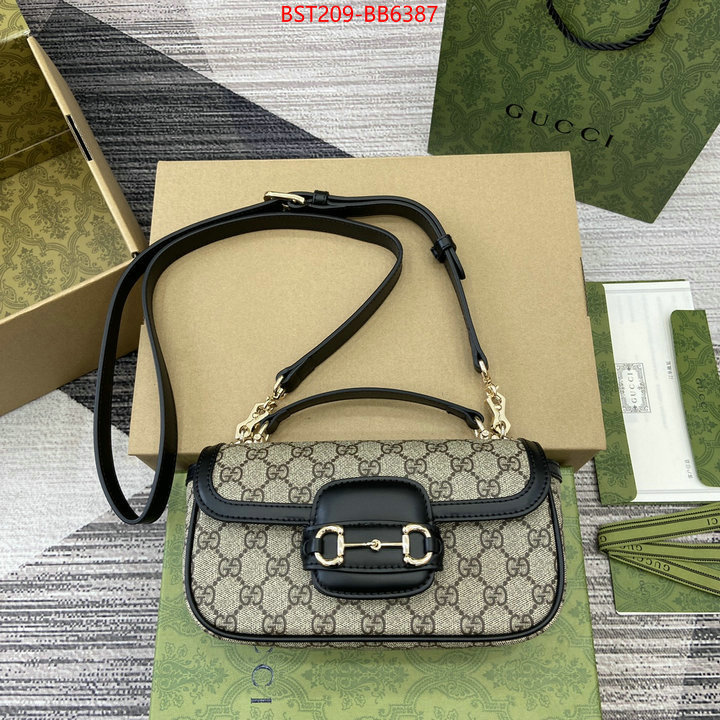 Gucci Bags(TOP)-Horsebit- designer high replica ID: BB6387 $: 209USD,