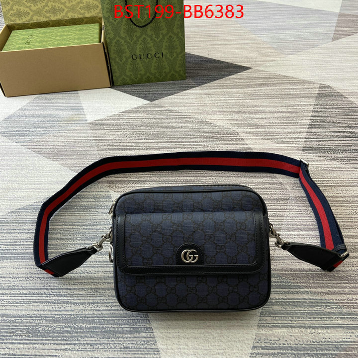 Gucci Bags(TOP)-Crossbody- the quality replica ID: BB6383 $: 199USD,