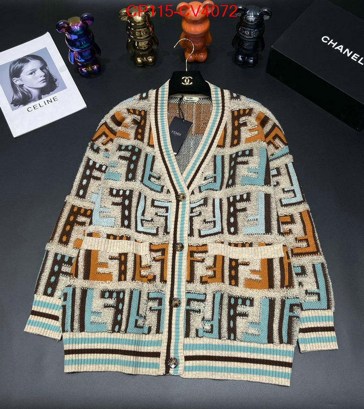 Clothing-Fendi wholesale replica shop ID: CV4072 $: 115USD