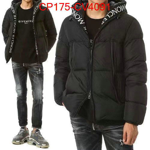 Down jacket Men-Moncler knockoff highest quality ID: CV4091 $: 175USD