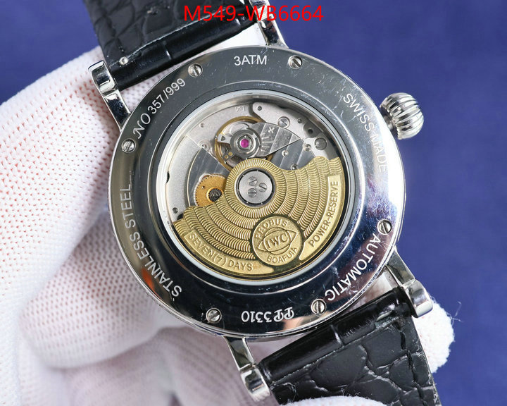 Watch(TOP)-IWC luxury 7 star replica ID: WB6664 $: 549USD