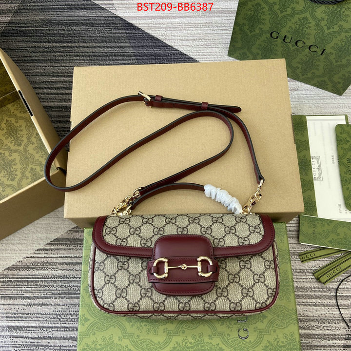 Gucci Bags(TOP)-Horsebit- designer high replica ID: BB6387 $: 209USD,