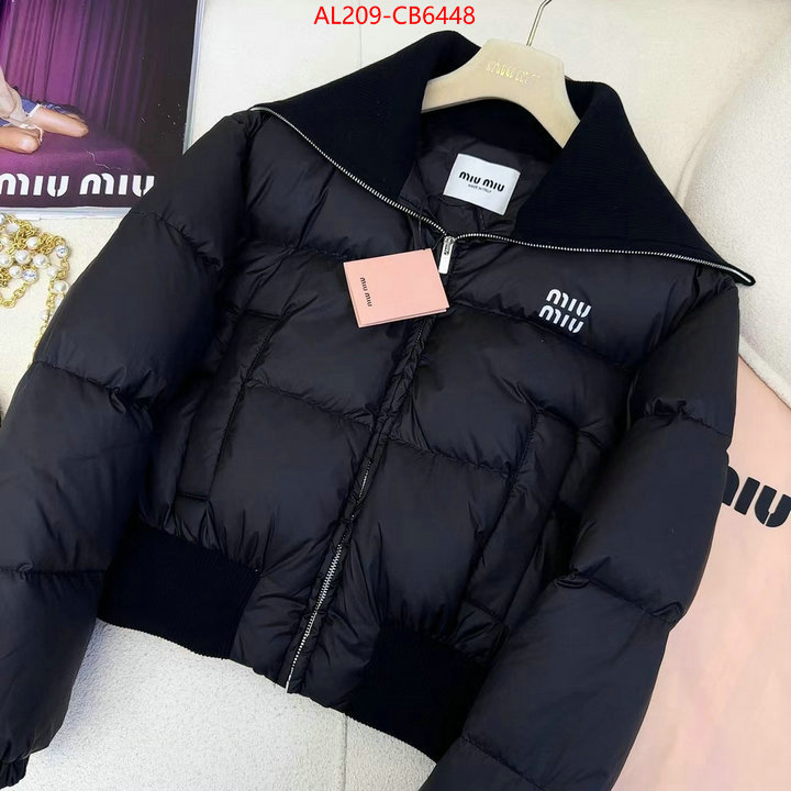 Down jacket Women-Miu Miu shop the best high quality ID: CB6448 $: 209USD