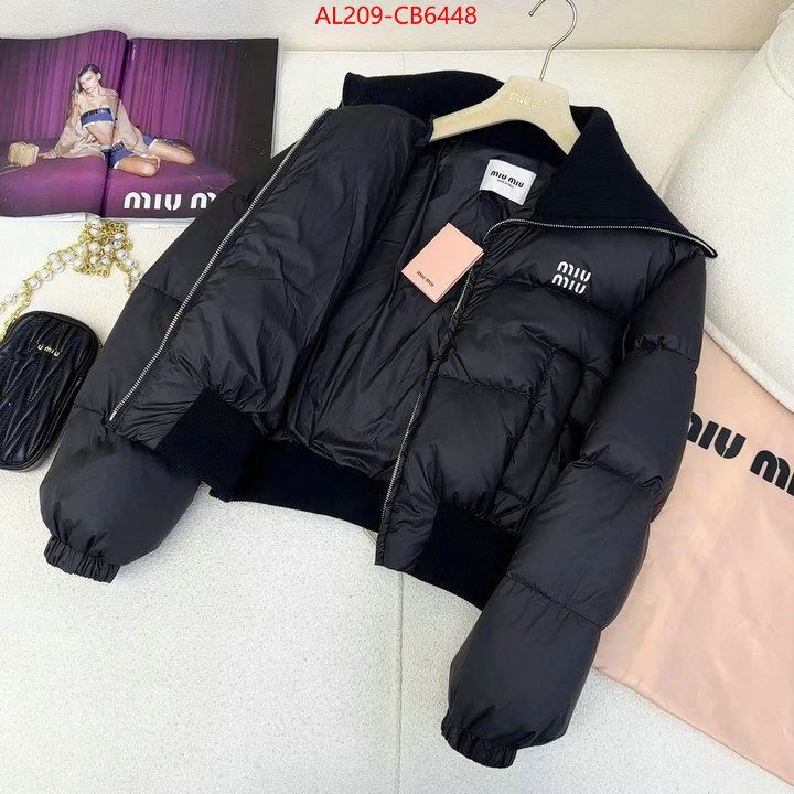 Down jacket Women-Miu Miu shop the best high quality ID: CB6448 $: 209USD