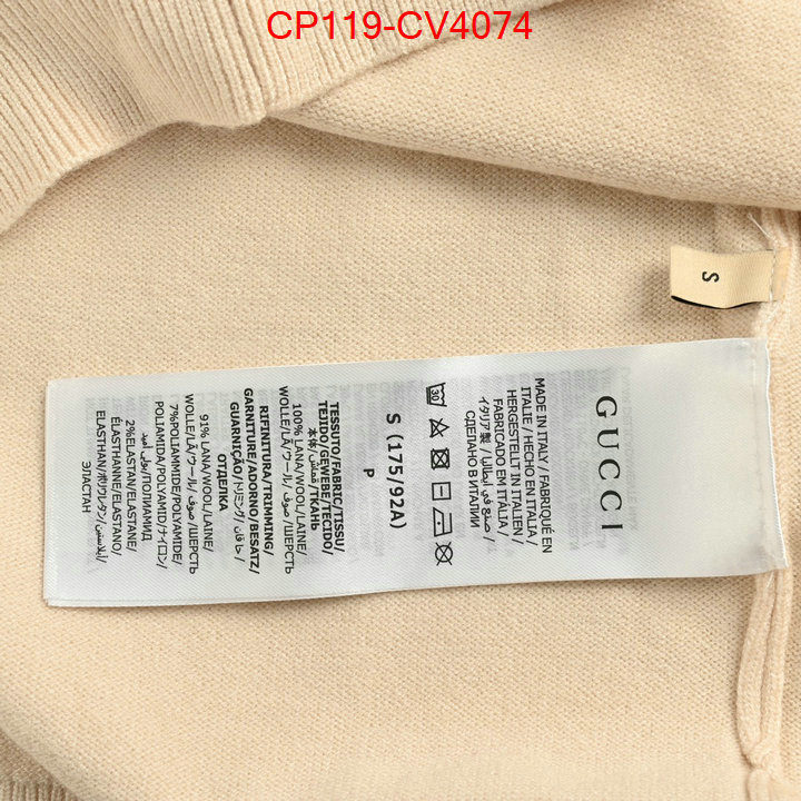 Clothing-Gucci first top ID: CV4074 $: 119USD