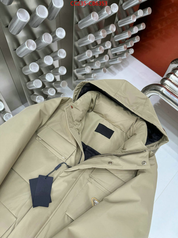 Down jacketMen-Prada shop cheap high quality 1:1 replica ID: CB6353 $: 235USD