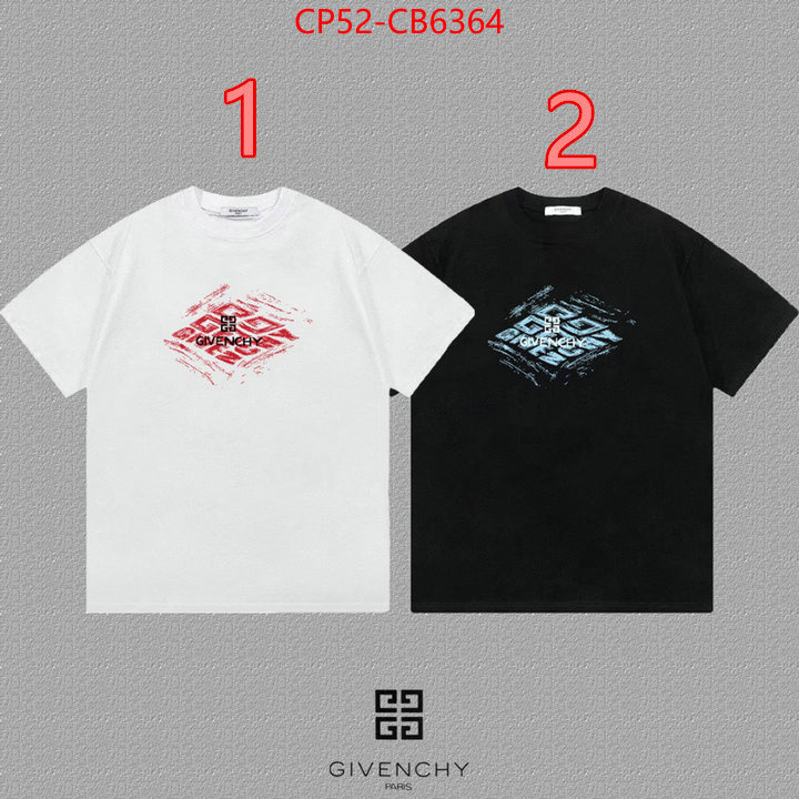 Clothing-Givenchy shop cheap high quality 1:1 replica ID: CB6364 $: 52USD