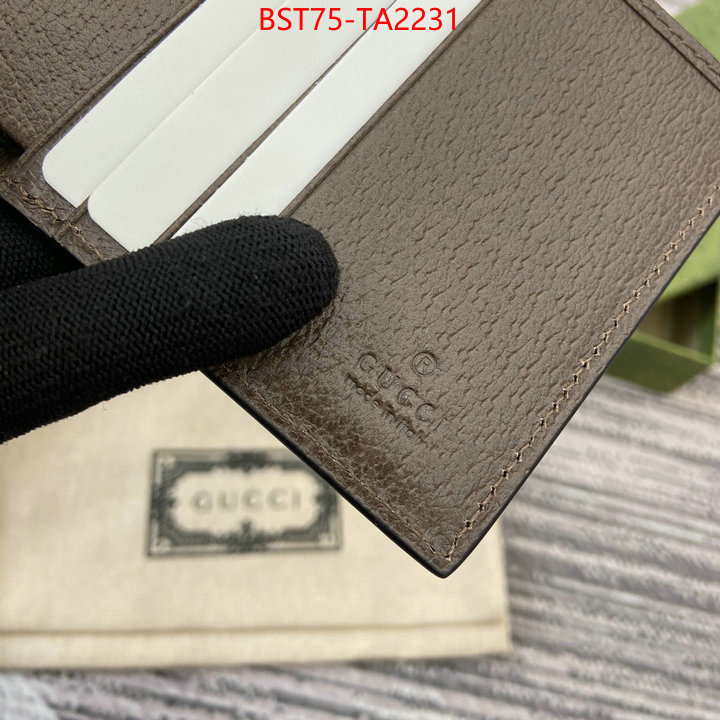 Gucci Bags(TOP)-Wallet- best replica 1:1 ID: TA2231 $: 75USD,