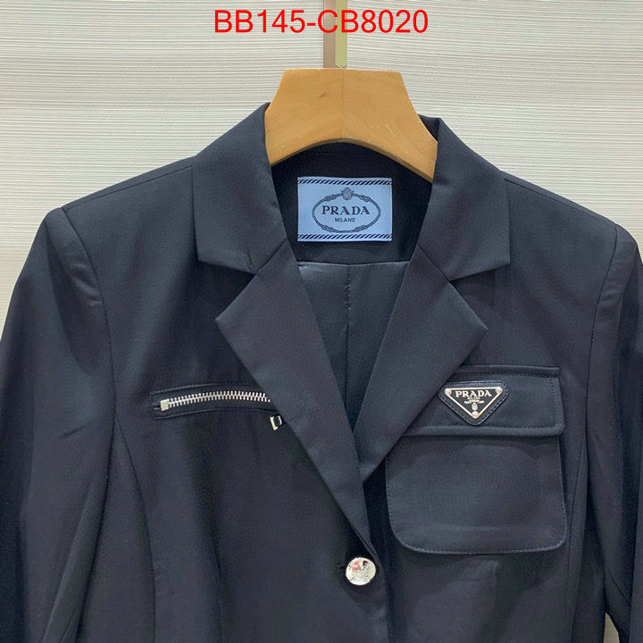 Clothing-Prada replicas buy special ID: CB8020 $: 145USD