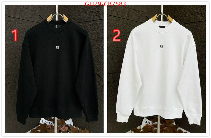 Clothing-Givenchy perfect quality designer replica ID: CB7583 $: 79USD