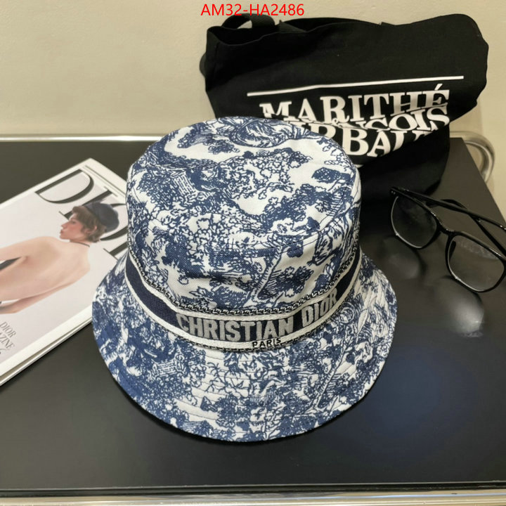 Cap (Hat)-Dior 1:1 replica wholesale ID: HA2486 $: 32USD