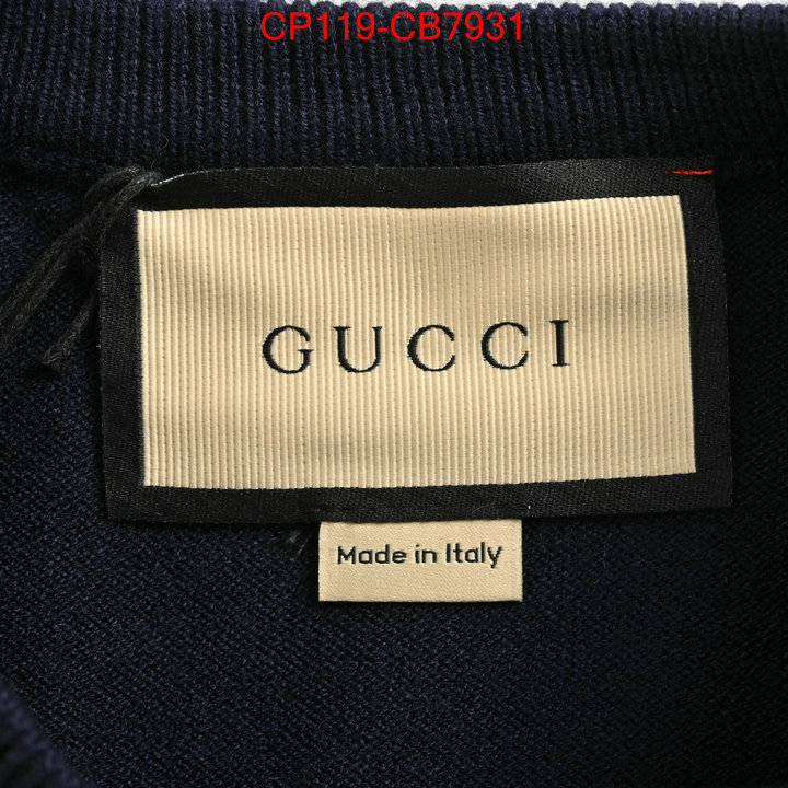 Clothing-Gucci best replica 1:1 ID: CB7931 $: 119USD