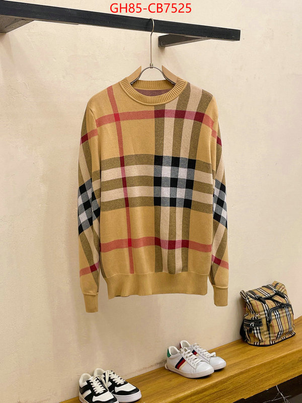 Clothing-Burberry luxury cheap ID: CB7525 $: 85USD