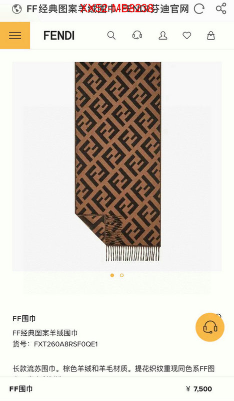 Scarf-Fendi what best replica sellers ID: MB8238 $: 52USD