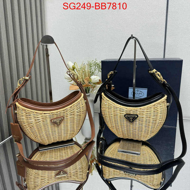 Prada Bags(TOP)-Crossbody- high quality designer ID: BB7810 $: 249USD,