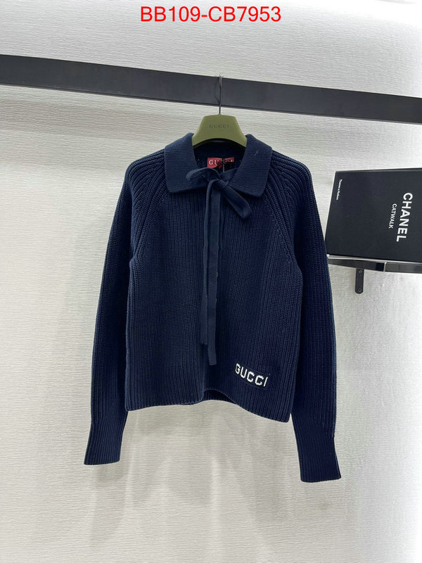 Clothing-Gucci what is top quality replica ID: CB7953 $: 109USD