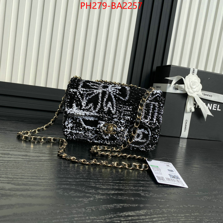 Chanel Bags(TOP)-Crossbody- replica aaaaa designer ID: BA2257 $: 279USD,