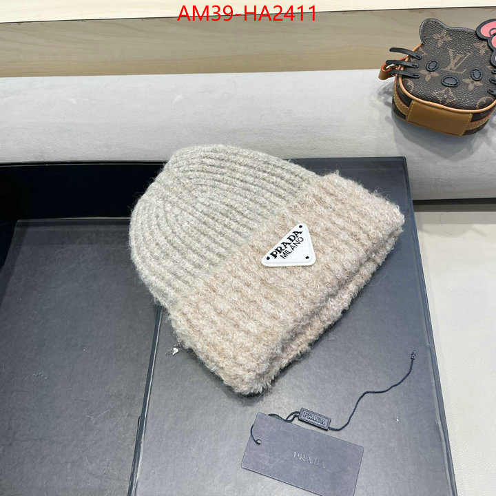 Cap (Hat)-Prada top brands like ID: HA2411 $: 39USD