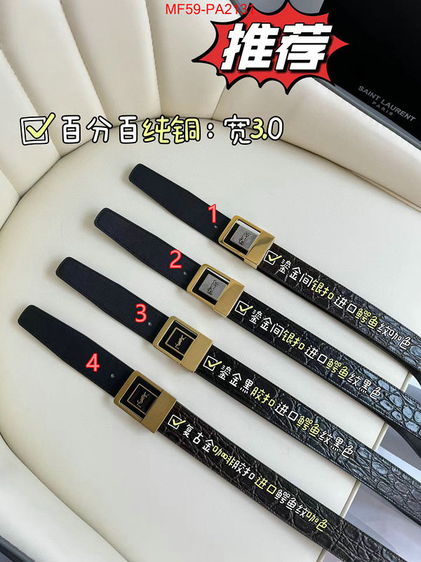 Belts-YSL outlet 1:1 replica ID: PA2131 $: 59USD