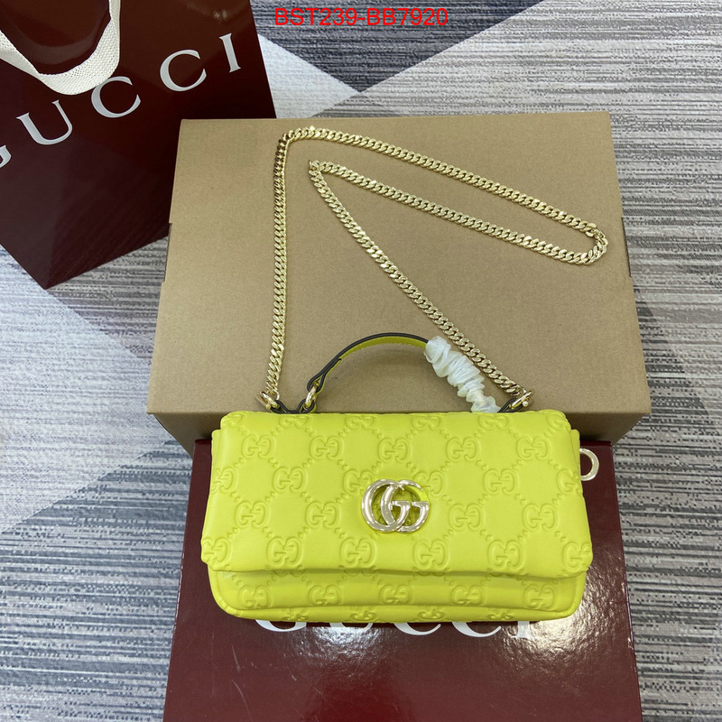 Gucci Bags(TOP)-Crossbody- best quality fake ID: BB7920 $: 239USD,