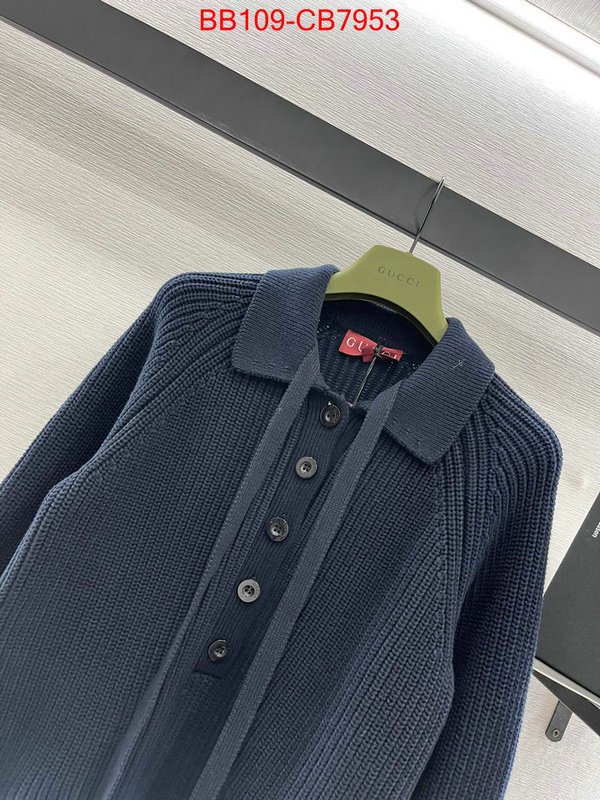 Clothing-Gucci what is top quality replica ID: CB7953 $: 109USD