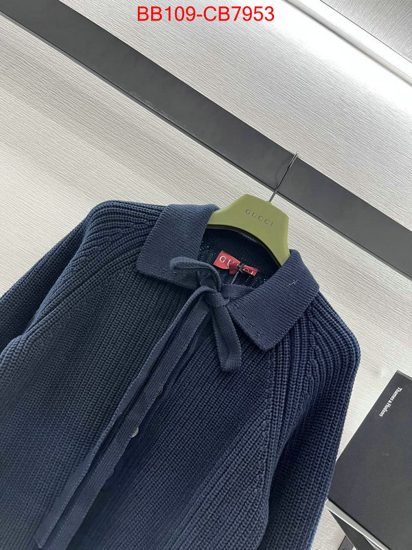 Clothing-Gucci what is top quality replica ID: CB7953 $: 109USD