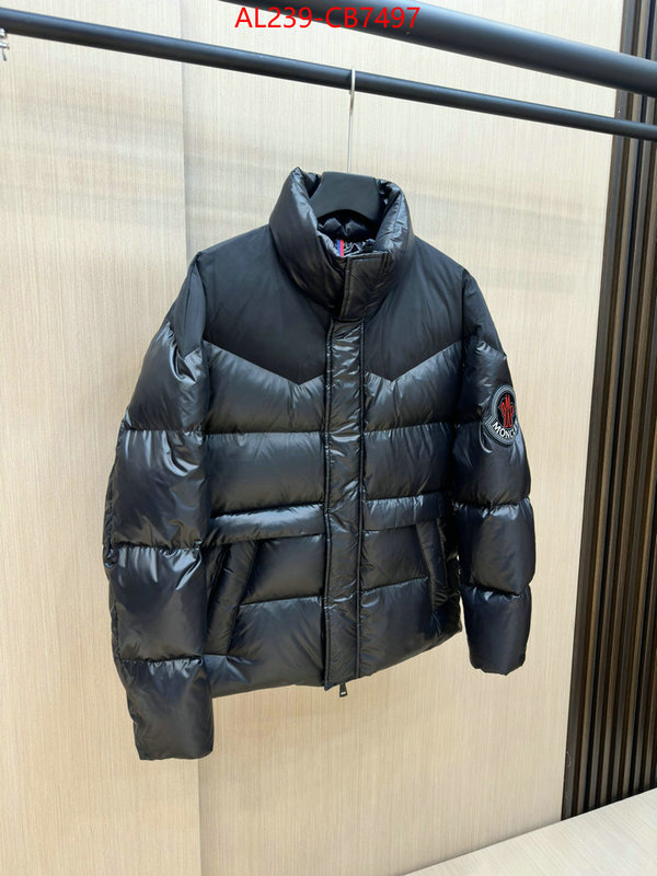 Down jacket Men-Moncler mirror quality ID: CB7497 $: 239USD