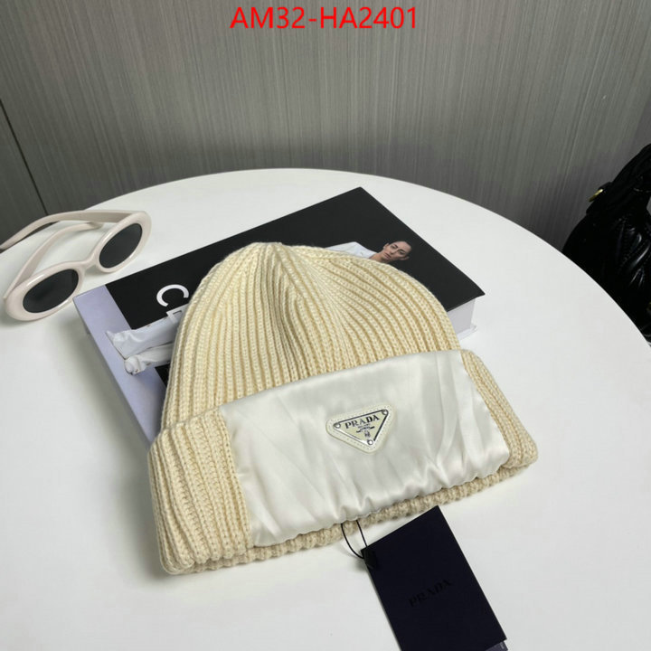 Cap (Hat)-Prada top fake designer ID: HA2401 $: 32USD