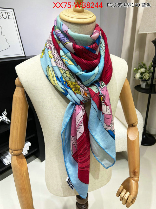 Scarf-Ferragamo wholesale designer shop ID: MB8244 $: 75USD