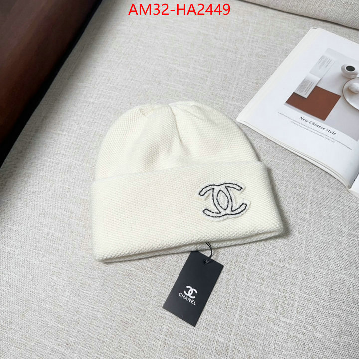 Cap (Hat)-Chanel luxury fashion replica designers ID: HA2449 $: 32USD