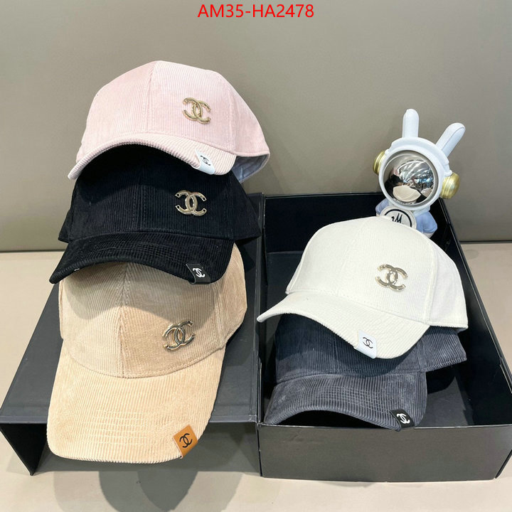 Cap (Hat)-Chanel designer fashion replica ID: HA2478 $: 35USD