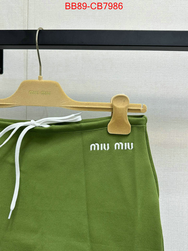 Clothing-MIU MIU best wholesale replica ID: CB7986 $: 89USD