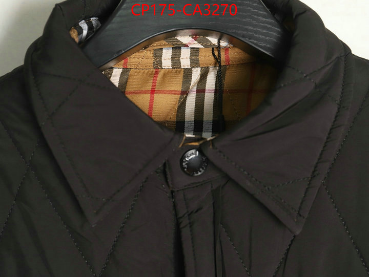 Clothing-Burberry replica designer ID: CA3270 $: 175USD