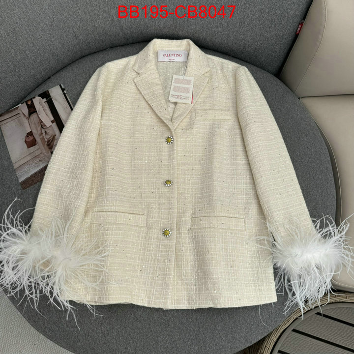 Clothing-Valentino for sale cheap now ID: CB8047 $: 195USD