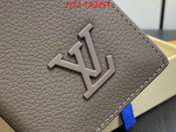 LV Bags(TOP)-Wallet what is a 1:1 replica ID: TA2251 $: 72USD,