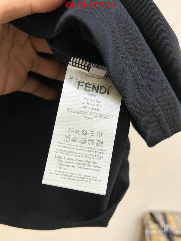 Clothing-Fendi best luxury replica ID: KC7037 $: 79USD