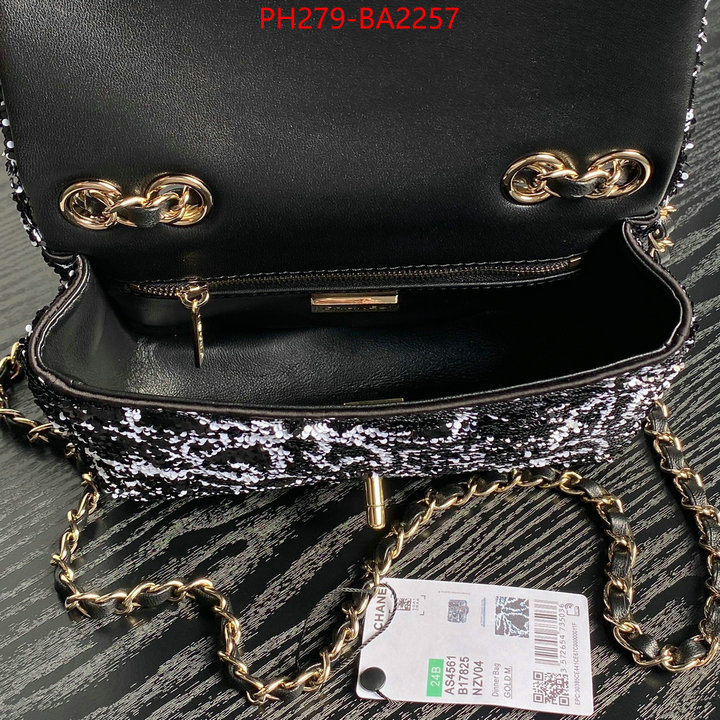 Chanel Bags(TOP)-Crossbody- replica aaaaa designer ID: BA2257 $: 279USD,