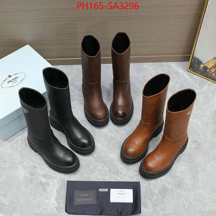 Women Shoes-Prada designer high replica ID: SA3296 $: 165USD