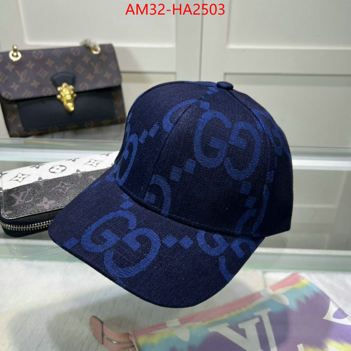 Cap(Hat)-Gucci high quality designer replica ID: HA2503 $: 32USD