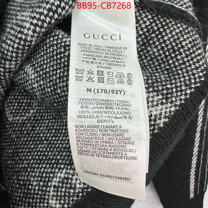 Clothing-Gucci wholesale replica ID: CB7268 $: 95USD