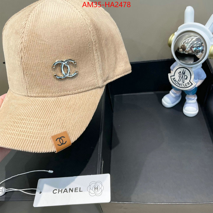 Cap (Hat)-Chanel designer fashion replica ID: HA2478 $: 35USD