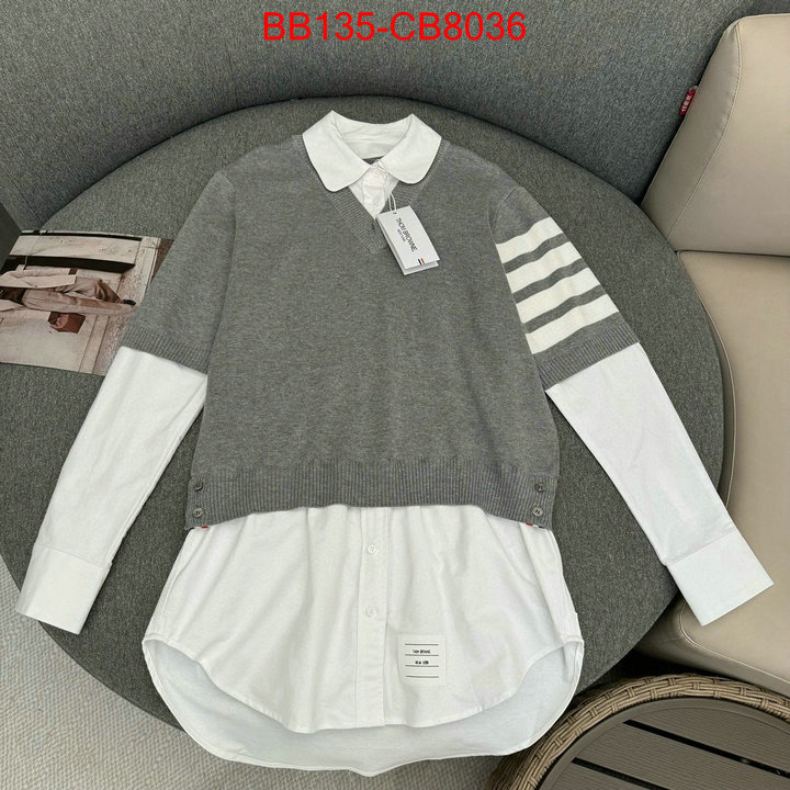 Clothing-Thom Browne shop designer replica ID: CB8034 $: 135USD