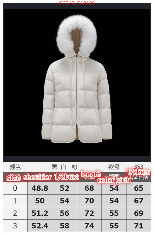 Down jacket Women-Monmouth every designer ID: CA2185 $: 219USD