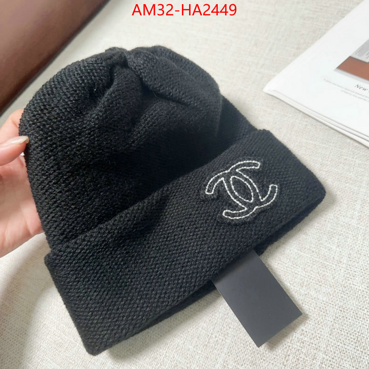 Cap (Hat)-Chanel luxury fashion replica designers ID: HA2449 $: 32USD