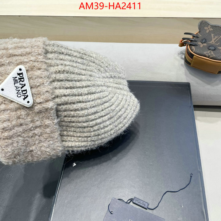 Cap (Hat)-Prada top brands like ID: HA2411 $: 39USD