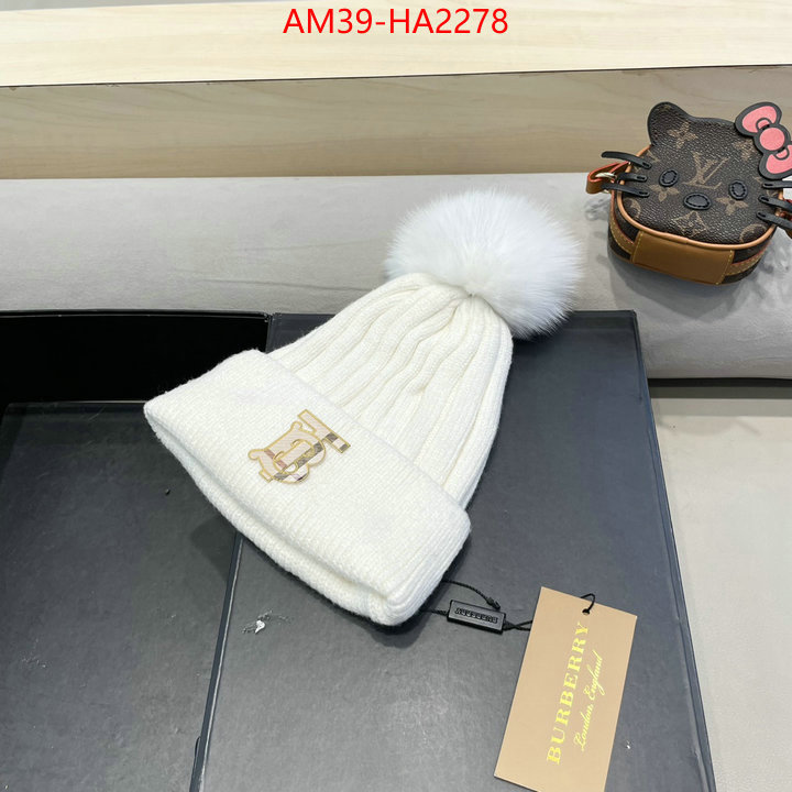 Cap(Hat)-Burberry where quality designer replica ID: HA2278 $: 39USD