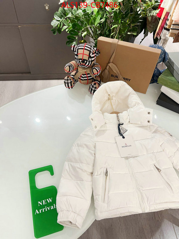 Kids clothing-Moncler 1:1 clone ID: CB7486 $: 139USD