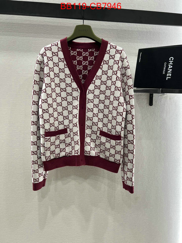 Clothing-Gucci what's the best to buy replica ID: CB7946 $: 119USD