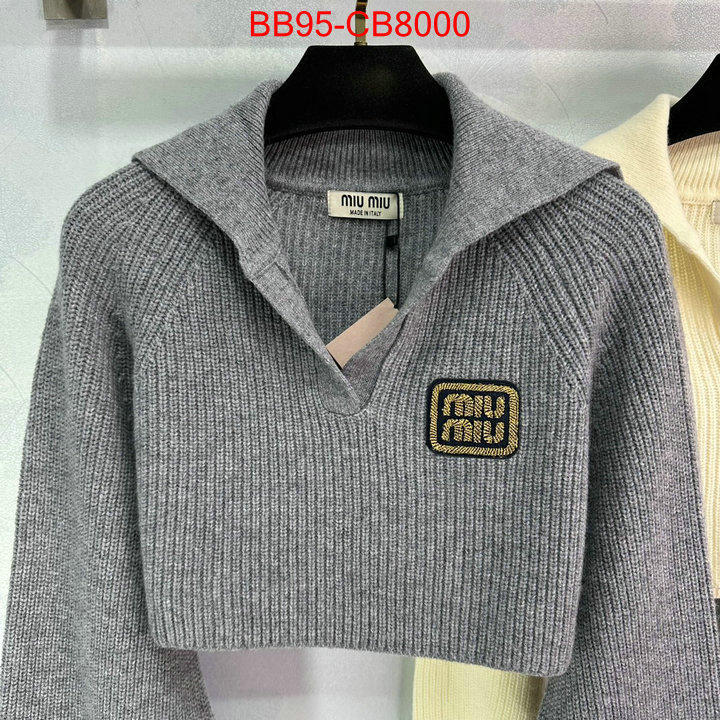 Clothing-MIU MIU high quality designer ID: CB8000 $: 95USD